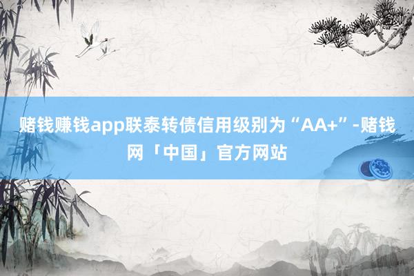 赌钱赚钱app联泰转债信用级别为“AA+”-赌钱网「中国」官方网站